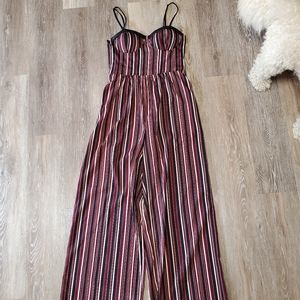 Striped jumpsuit